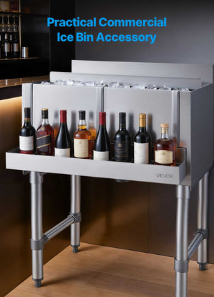Stainless Steel Bottle Holder, 24 Inch Bar Speed Rail,  Bottle Holder Rack with Bolt-On Mounting & Hook-On Mounting, Wall Mounted Syrup Rack for Kitchen, Bar, Restaurant, Pub, Silver