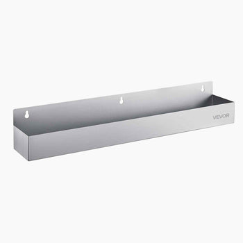 Stainless Steel Bottle Holder, 24 Inch Bar Speed Rail,  Bottle Holder Rack with Bolt-On Mounting & Hook-On Mounting, Wall Mounted Syrup Rack for Kitchen, Bar, Restaurant, Pub, Silver