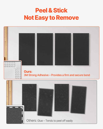 4 PCS Acoustic Panels, 2 inch Thick 23.6 x 11.8 inch Fiberglass Sound Absorbing Panels, Self-adhesive Soundproof Wall Boards, for Studios, Office, Home Theater,Meeting Room, Black