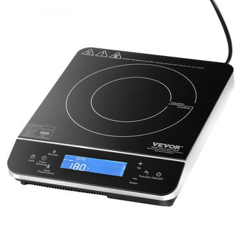 Portable Induction Cooktop, 1800W Electric Induction Burner with 9 Temperature Settings, Countertop Induction Hot Plate with 4H Timer, 24H Reservation, Child Lock, Easy to Clean, for Cooking