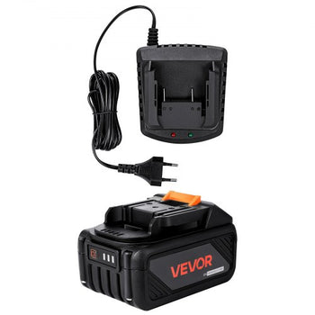 20V MAX, Portable Battery and Charger Combo, AC 110V, 4.0 Ah Lithium-Ion Battery Pack, 4000 mAh Large Capacity, Extended Runtime, Compatible with Series Tools, for Replacement and Fast Charging