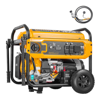 Portable Generator, Gasoline 13500W Peak Watt, LPG 12000W Peak Watt & Natural Gas 11000W Peak Watt Tri-Fuel Generator, Home Backup Generators with Electric Start, Gas, LPG & Natural Gas Powered