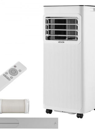 Portable Air Conditioner, 10000 BTU ASHRAE (6000 BTU SACC) 3-in-1 Standing Cooling Ac Unit, with LED Touch Panel & Remote Control, 24h Timer, Cooling, Dehumidifier, Fan for Room Indoor, White