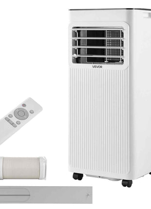 Portable Air Conditioner, 10000 BTU ASHRAE (6000 BTU SACC) 3-in-1 Standing Cooling Ac Unit, with LED Touch Panel & Remote Control, 24h Timer, Cooling, Dehumidifier, Fan for Room Indoor, White