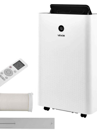 Portable Air Conditioner, 14000 BTU ASHRAE (9800 BTU SACC) 4-in-1 Standing Cooling Ac Unit, LED Touch Panel & Remote Control, 24h Timer, Cooling, Dehumidifier, Fan, Sleep Mode for Room Indoor