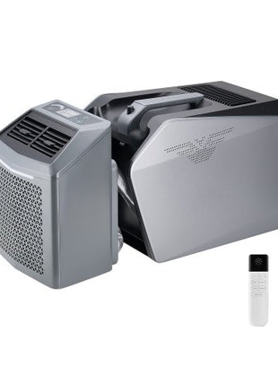 Portable Air Conditioner, 5000 BTU 3-Speed Air Conditioning Unit with 24H Timer, Air Portable AC Adjustable from 16-32?, Compatible with AC/DC for Outdoor Tent Camping, RVs or Home Use, Grey