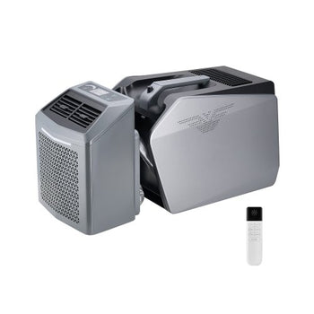 Portable Air Conditioner, 5000 BTU 3-Speed Air Conditioning Unit with 24H Timer, Air Portable AC Adjustable from 16-32?, Compatible with AC/DC for Outdoor Tent Camping, RVs or Home Use, Grey