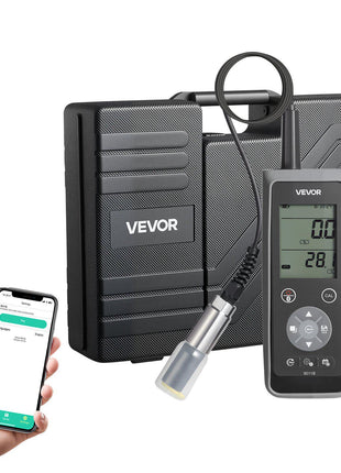 Dissolved Oxygen Meter, 0.0-50.0 mg/L Measurement Range, Portable Dissolved Oxygen Tester Kit with 13.1 ft Electrode Cable, Bluetooth/USB Data Transfer, 750 Data Sets Storage, DO Meter for Ponds