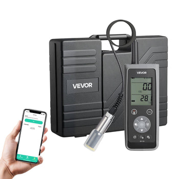 Dissolved Oxygen Meter, 0.0-50.0 mg/L Measurement Range, Portable Dissolved Oxygen Tester Kit with 13.1 ft Electrode Cable, Bluetooth/USB Data Transfer, 750 Data Sets Storage, DO Meter for Ponds