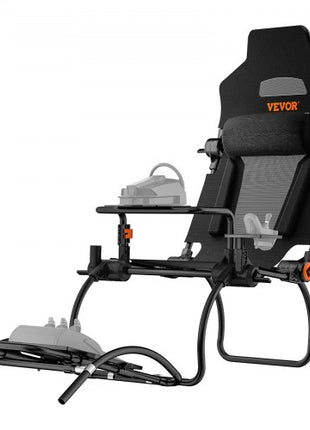Racing Wheel Stand Foldable For Logitech G923/G920/G29, Steering Wheel Stand & Foot Pedal Angle Adjustable,Portable Steel Driving Simulator Cockpit-Thrustmaster T248P, GT/Formula Mode Large Size