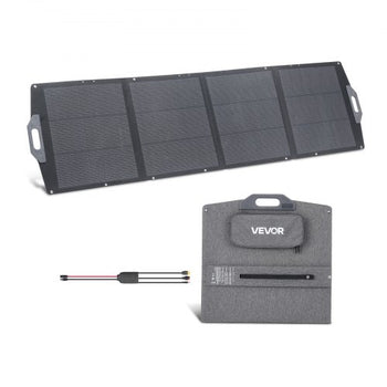 200W Foldable Solar Panel, 24% High-Efficiency Portable Monocrystalline Solar Panel Charger with MC4 Output, USB-A, Type-C & DC Ports, IP67 Waterproof for Power Stations, Camping, Hiking Trips