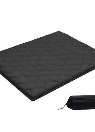 Japanese Tatami Mat, Queen Size Foldable Japanese Tatami Mattress, Futon Mattress with Storage Bag & Fastener, 9-Layer Floor Mat for Sleeping, Dorm, Meditation, Yoga, 80 x 60 x 3.5 in, Black
