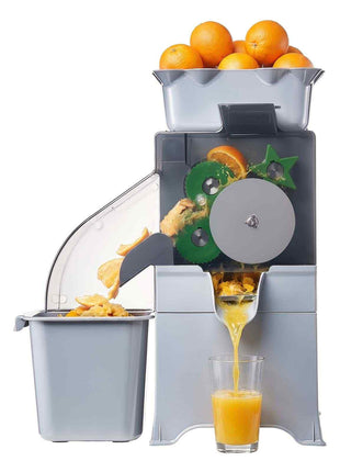 Commercial Orange Juicer Machine, Slow Masticating Juicer Extractor, 100W Electric Orange Juice Squeezer, Lemon Citrus Pomegranates Extractor, with Peel Collecting Bucket and PC Cover