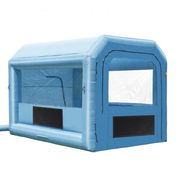 Inflatable Paint Booth, 13.1 x 9.8 x 9 ft Inflatable Spray Booth, with 750W Powerful Blower and Air Filter System, Portable Car Paint Booth for Motorcycle, Bicycle, Auto Part Painting