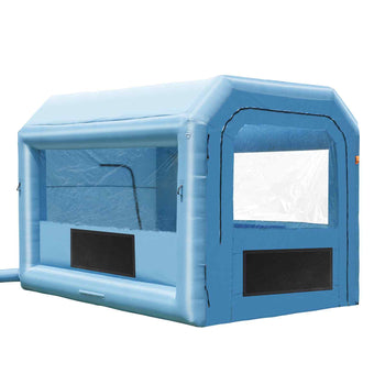 Inflatable Paint Booth, 13.1 x 9.8 x 9 ft Inflatable Spray Booth, with 750W Powerful Blower and Air Filter System, Portable Car Paint Booth for Motorcycle, Bicycle, Auto Part Painting