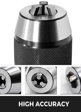 Integrated CAT40 Collet Chuck Keyless Drill Chuck 1/2 inch for CAT40 CNC Engraving Machine & Milling Lathe Tool (CAT40)