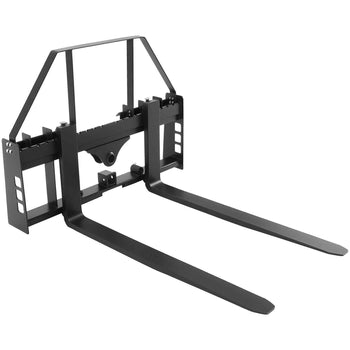 Pallet Fork Frame Attachment with 42-inch Skid Steer Pallet Forks 4000 lbs