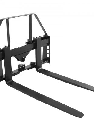 Pallet Fork Frame Attachment with 48-inch Skid Steer Pallet Forks 4000 lbs