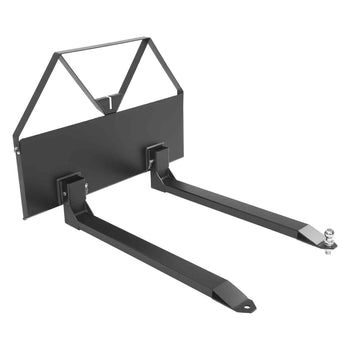 Skid Steer Pallet Forks, 2600 lbs Rated Capacity, Pallet Fork Frame Attachment with 48-inch Pallet Forks Blades, 1-7/8 inch Ball Hitch Receiver, Quick Tach Connection for Skid Steers, Tractors