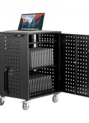 Charging Cart, 36 Device Mobile Charging Station, Up to 15.6 in Screen Size, Office and Classroom Mobile Charging Cart, for Chromebook, Tablet and Laptop