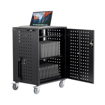 Charging Cart, 36 Device Mobile Charging Station, Up to 15.6 in Screen Size, Office and Classroom Mobile Charging Cart, for Chromebook, Tablet and Laptop