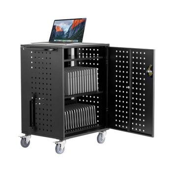 Charging Cart, 36 Device Mobile Charging Station, Up to 15.6 in Screen Size, Office and Classroom Mobile Charging Cart, for Chromebook, Tablet and Laptop