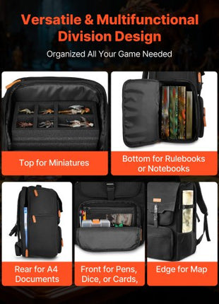 Miniature Storage Carrying Figure Bag, Fits 58 Infantry Minis, Miniature Transport Bag with Handle & Adjustable Shoulder Strap, 3 Foam Layers for Large Storage Capacity (Minis Not Included)