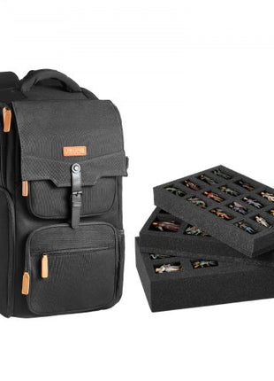Miniature Storage Carrying Figure Bag, Fits 58 Infantry Minis, Miniature Transport Bag with Handle & Adjustable Shoulder Strap, 3 Foam Layers for Large Storage Capacity (Minis Not Included)