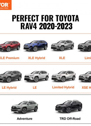 Roof Rack Cross Bars, Compatible with Toyota RAV4 2020-2023, 160lbs Load Capacity, Aluminum Anti-Rust Crossbars with Locks, Rooftop Cargo Bag Luggage Carrier (Not Fit for Adventure/TRD Off-Road)