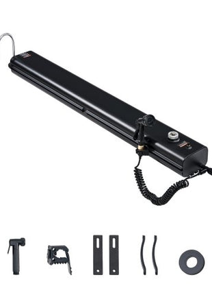 Roof Rack Water Tank, 7 Gal, Multi-Dispensing Outdoor Tank with 2 Splash-Guard Panels & T-slot, High-Capacity Aluminum Tank with Pressurization Port, Fit for Trunks, Roll Bars, Crossbars