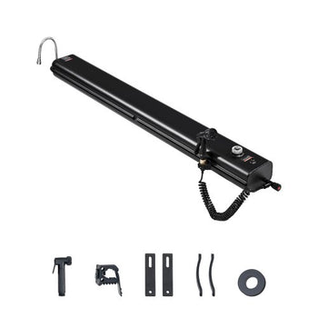 Roof Rack Water Tank, 8 Gal, Multi-Dispensing Outdoor Tank with 2 Splash-Guard Panels & T-slot, High-Capacity Aluminum Tank with Pressurization Port, Fit for Trunks, Roll Bars, Crossbars