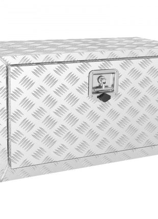 Underbody Truck Box, 30"×14"×16" Pickup Storage Box, Heavy Duty Aluminum Diamond Plate Tool Box with Lock and Keys, Waterproof Trailer Storage Box with T-Handle Latch for Truck, Van, Trailer