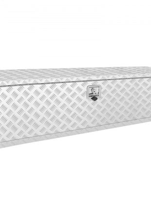 Underbody Truck Box, 60"×24"×24" Pickup Storage Box, Heavy Duty Aluminum Diamond Plate Tool Box with Lock and Keys, Waterproof Trailer Storage Box with T-Handle Latch for Truck, Van, Trailer