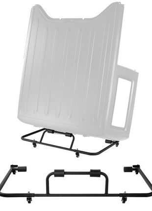 Hardtop Storage Cart, Moveable Sturdy Hard Top Cart, with 3-Adjustable Holes & Thickened Soft Padding, Hardtop Storage Rack with Powder Coating, Fit for Jeep Wrangler TJ, JK