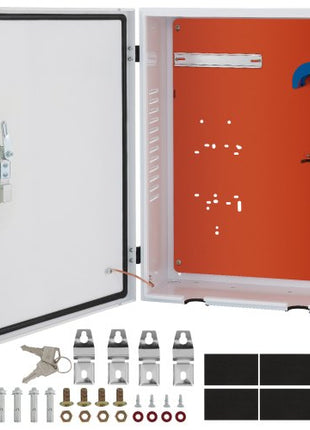 Tesla Charger Station Box, 28'' x 20'' x 10'', Outdoor Cable Box Charging Box Cable Organizer, IP32 Waterproof Dustproof Cool Roll Steel Electrical Enclosure Box, for Tesla Wall Connector