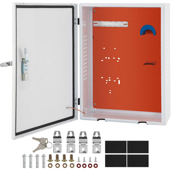 Tesla Charger Station Box, 28'' x 20'' x 10'', Outdoor Cable Box Charging Box Cable Organizer, IP32 Waterproof Dustproof Cool Roll Steel Electrical Enclosure Box, for Tesla Wall Connector