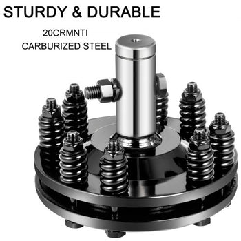 Slip Clutch, 1 3/8\" PTO Slip Clutch, Smooth Round Ends PTO Friction Clutch, Carburized Steel Tractor Slip Clutch, Adjustable Rotary Cutter Slip Clutch, Black Brush Hog Slip Clutch for PTO Shaft