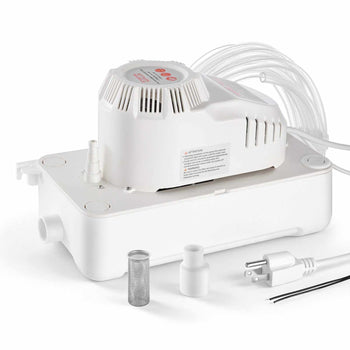 Condensate Pump, 1/12 HP, 90 GPH, 20 ft Lift, 115V Automatic AC Condensation Removal Pump with Safety Switch 20 ft Tubing, for Air Conditioner, Dehumidifier, HVAC, Furnace, Ice Maker Water Drain
