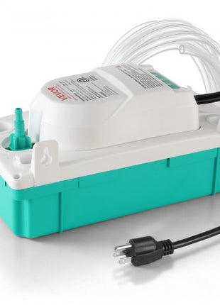 Condensate Pump, 1/24 HP, 110 GPH, 24 ft Lift, 100-240V Automatic AC Condensation Removal Pump with Safety Switch & 20 ft Tubing, for Air Conditioner, Dehumidifier, HVAC, Furnace, Ice Maker