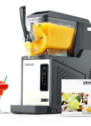 Slushie Machine, 4L/135oz No Ice Needed Slushy Machine for Home, Frozen Drink Maker with Single Tank, Margarita Machine with Self-Cleaning, for Frozen Margaritas, Frappés, Milkshake & More