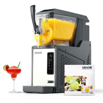 Slushie Machine, 4L/135oz No Ice Needed Slushy Machine for Home, Frozen Drink Maker with Single Tank, Margarita Machine with Self-Cleaning, for Frozen Margaritas, Frappés, Milkshake & More