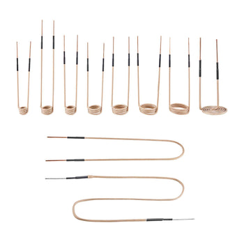 10PCS Magnetic Induction Heater Coil, Induction Heating Coil Accessories Kit with Flexibility and Long Lifespan, for Removing Rusty Bolts and Nuts, 8 Coils + 1 U-Shaped + 1 Free Forming