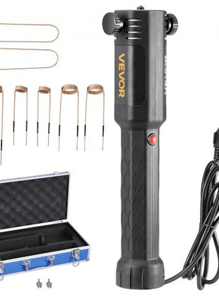 Induction Heater Bolt Removal, 1100W 110V Magnetic Induction Heater Kit, Handheld Nut Buster Tool, Mini Heating Machine for Rusty Screw Removing, Car Garage Repairing Tools with 8 Coil and Box