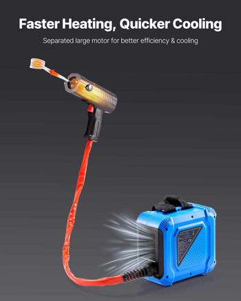 Induction Heater Bolt Removal, 1800W 110V Magnetic Induction Heater Kit, Handheld Nut Buster Tool for Rusty Screw Removing, Car Garage Repairing Tools with 4 Coils and Box