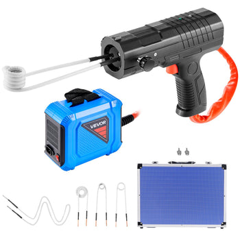 Induction Heater Bolt Removal, 1800W 110V Magnetic Induction Heater Kit, Handheld Nut Buster Tool for Rusty Screw Removing, Car Garage Repairing Tools with 4 Coils and Box
