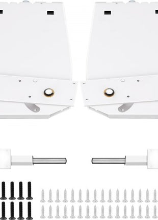 Murphy Mounting Wall Springs Mechanism Heavy Duty Support Hardware DIY Kit for King Queen Bed (Vertical), White