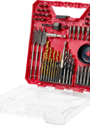 Drill Bit Set, 70 Pieces Drill and Driver Bit Set, Screwdriver Bit Set Suitable for Wood Metal Cement Drilling and Screw Driving, Drill Bit Sets Combo Kit Assorted in Organized Carrying Case