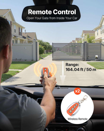3300lbs Automatic Sliding Gate Opener Driveway Operator Infrared Sensor