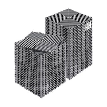 Interlocking Drainage Mat, 12 x 12 Modular Interlocking Cushion, 55 Pcs Splicing Drainage Mats, Non-Slip Gray PP Drainage Floor Tile and Shower Mat, for Garage, Garden, Kitchen & Outdoor