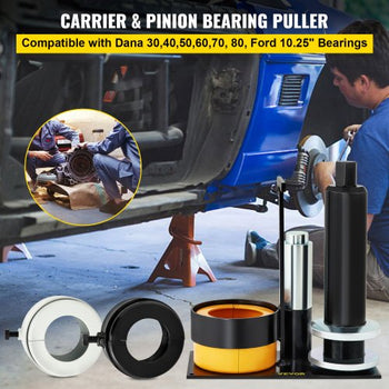 Carrier & Pinion Bearing Puller, Compatible with Dana 30,40,50,60,70, 80, Ford 10.25\" Bearings, Pinion Puller Tool with 3 Clamshells, 45# Steel Clamshell Bearing Puller for Auto Repair